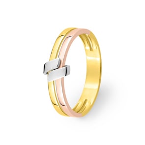 Ring 375/9 K Tricolor