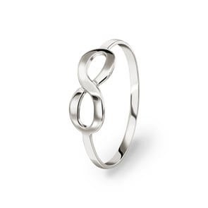 Ring 375/9 K Weissgold Infinity