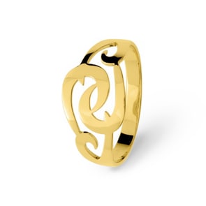 Ring 750/18 K Yellow Gold Fantasy