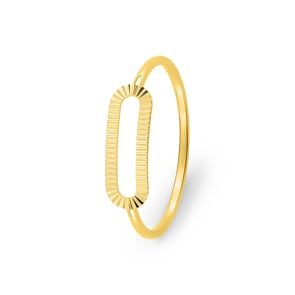 Ring 750/18 K Gelbgold geriffelt