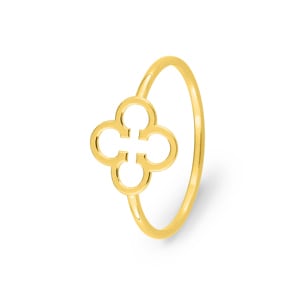 Ring 750/18 K Gelbgold Kleeblatt