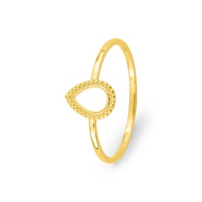 Ring 750/18 K Gelbgold Tropfen