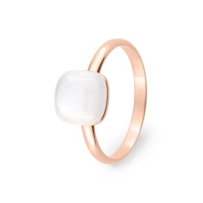 Ring 750/18 K Roségold mit Mondstein
