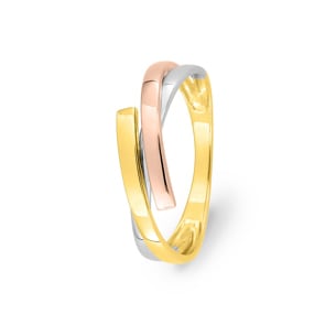 Ring 750/18 K Tricolor