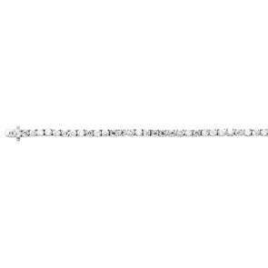 Tennis Bracelet 925 Silver rhodium-plated with Cubic Zirconia 18cm