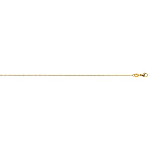 Collier forçat rond or jaune 750/18 ct 1.1mm