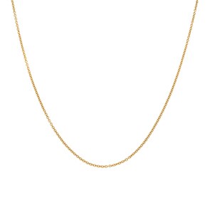 Collier forçat rond or jaune 750/18 ct 1.3mm