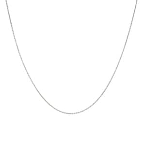 Collier forçat rond or gris 750/18 ct 0.9mm