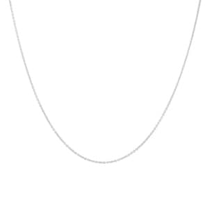 Collier forçat rond or gris 750/18 ct 1.1mm