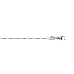 Rundankerkette 750/18 K Weissgold 1.3mm