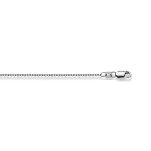 Rundankerkette 750/18 K Weissgold 1.5mm