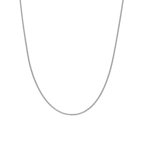 Rundankerkette 750/18 K Weissgold 1.6mm