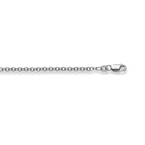 Rundankerkette 750/18 K Weissgold 2.5mm