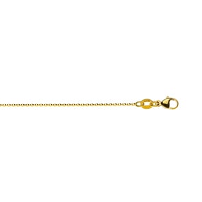 Rundankerkette diamantiert 750/18 K Gelbgold 1.2mm