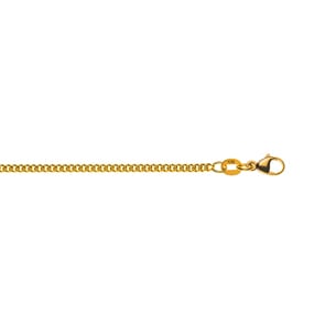 Rundpanzerkette 750/18 K Gelbgold 2.1mm