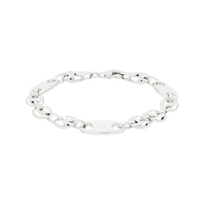 Schiffsankerarmband 3+1 925 Silber 8.5mm