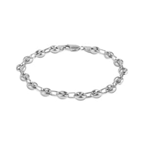 Schiffsankerarmband halbmassiv 925 Silber 8.2mm