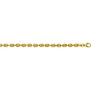 Schiffsankerkette massiv 750/18 K Gelbgold 4.5mm