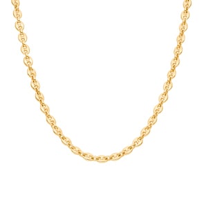 Schiffsankerkette massiv 750/18 K Gelbgold 5mm