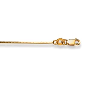 Schlangenkette 750/18 K Gelbgold 1,1mm