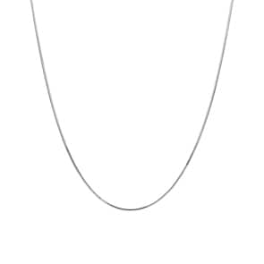 Schlangenkette 8-fach diamantiert 750/18 K Weissgold 1.0mm