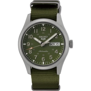 Seiko 5 Sports Automatik Day-Date Nato Grün