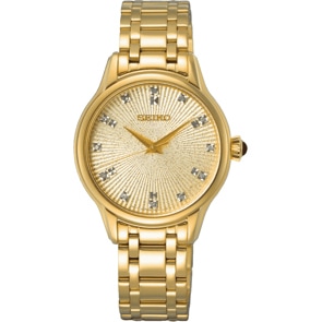 Seiko Conceptual Lady Quarz Saphir Diamonds Gold