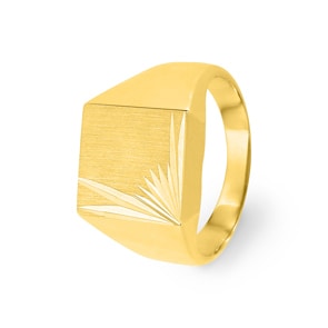 Siegelring 375/9 K Gelbgold massiv