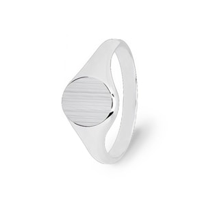 Chevalière Argent 925 brossé, 10 x 9mm