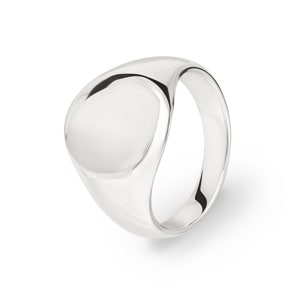Siegelring 925 Silber rhodiniert, Lady