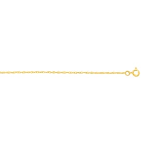 Singapur-Fusskette 375/9 K Gelbgold 1.4mm