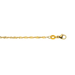Singapurkette 750/18 K Gelbgold 1.9mm