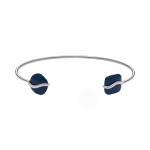 Skagen Bangle Sofie Sea Glass Organic Shape Blau