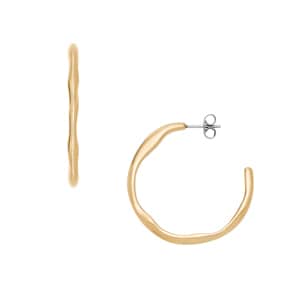Skagen Creolen Moderne Stak Gross Goldig