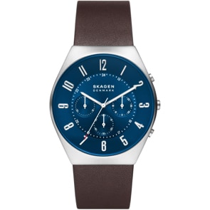Skagen Grenen Chrono Blau / Braun