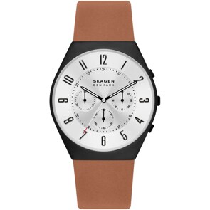 Skagen Grenen Chrono Schwarz / Braun