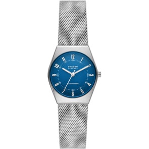 Skagen Grenen Lille Solar Silbrig / Blau