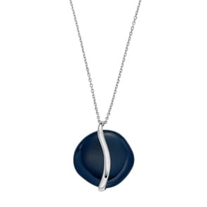 Skagen Halskette Sofie Sea Glass Organic Shape Blau