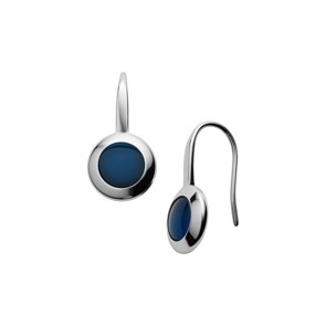 Skagen Ohrhänger Sea Glass Cobalt Circle