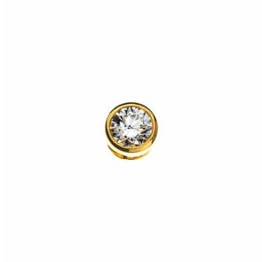 Solitär Anhänger 750/18 K Gelbgold mit Diamant 0.10ct. H/Si