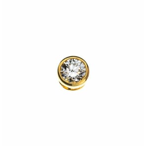 Pendentif solitaire or jaune 750/18 ct avec diamant 0.15ct. H/Si