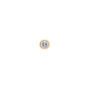 Solitär Anhänger 750/18 K Gelbgold mit Diamant 0.33ct. H/Si