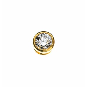 Pendentif solitaire or jaune 750/18 ct avec diamant 0.33ct. H/Si