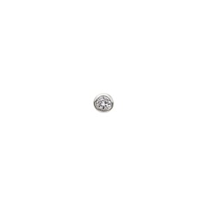 Solitär Anhänger 750/18 K Weissgold mit Diamant 0.10ct. H/Si