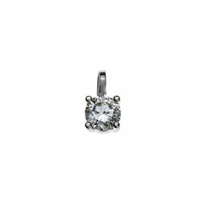 Solitär Anhänger 750/18 K Weissgold mit Diamant 0.20ct. H/Si