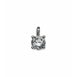 Solitär Anhänger 750/18 K Weissgold mit Diamant 0.25ct. H/Si