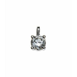 Solitär Anhänger 750/18 K Weissgold mit Diamant 0.33ct. H/Si