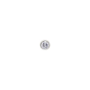 Solitär Anhänger 750/18 K Weissgold mit Diamant 0.33ct. H/Si