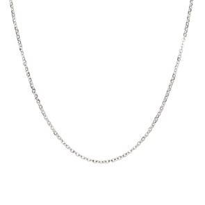 Spiegelankerkette 750/18 K Weissgold 1.8mm