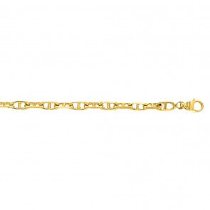 Stäbchenankerkette 750/18 K Gelbgold 4mm